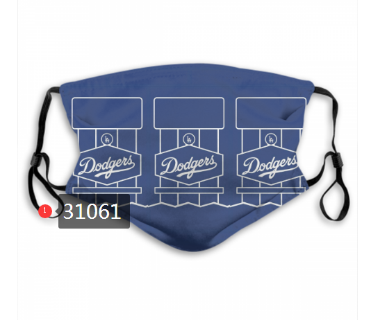 2020 Los Angeles Dodgers Dust mask with filter 21->mlb dust mask->Sports Accessory